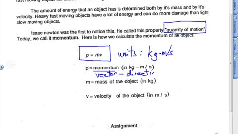 Momentum Lesson