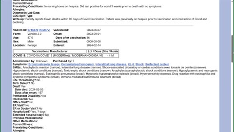 FEBRUARY, 2024 VACCINE FATALITIES AS REPORTED TO VAERS