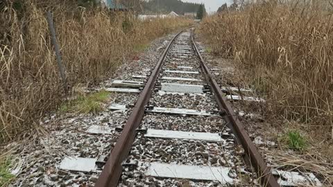 Walking a section of abandon line