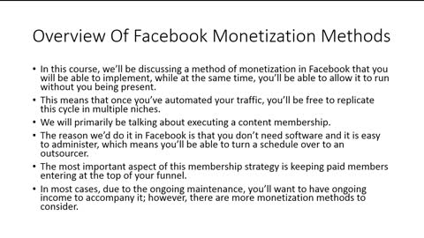FaceBook Monetization Strategies 1