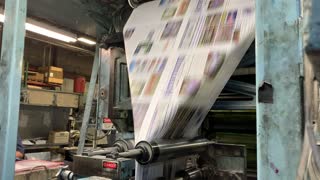 Last press runs at River's Edge Press in Great Falls, Montana