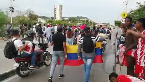 Marcha de jóvenes por Chambacú