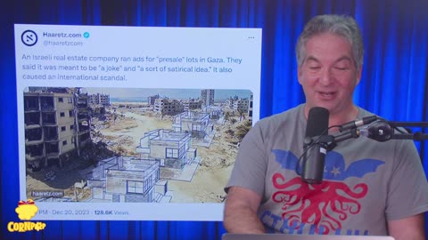 Israeli ad advertises for bombed out Gaza area | The Jimmy Dore Show w/Due Dissidence