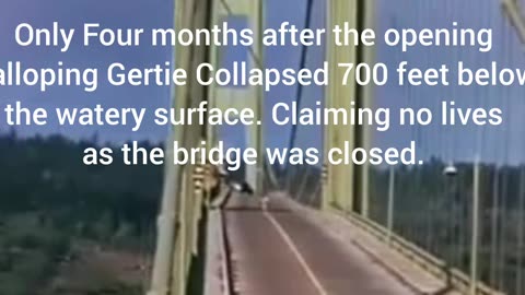 Galloping Gertie Suspension Bridge Collapse