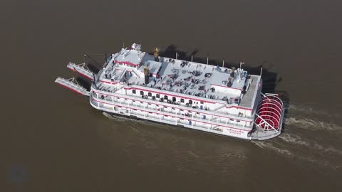 The Georgia Queen Sailing the Savannah River