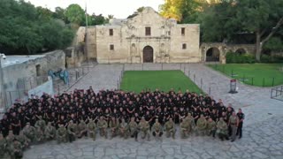 National Guard locks down the Alamo, Bush warns protestors not to mess with Texas