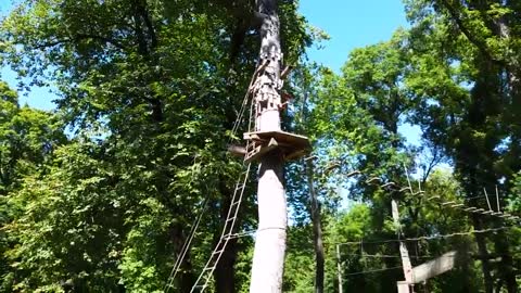 GoApe Adventure course at Creve Couer Lake in Missouri.