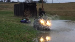 Having Fun in a Flooded Field