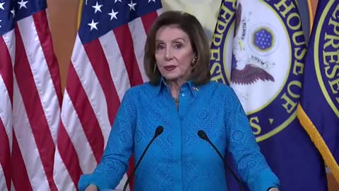 Nancy Pelosi: "I'm going to be reading a poem written by Bono about Ukraine which you might find interesting"
