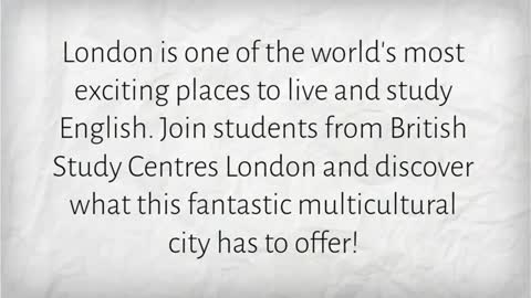 english courses in london