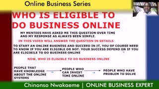 WHO IS ELIGIBLE TO DO BUSINESS ONLINE