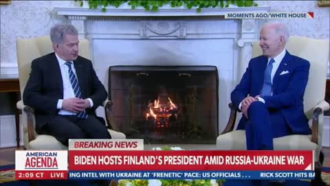 Finnish President MOCKS Biden To His Face