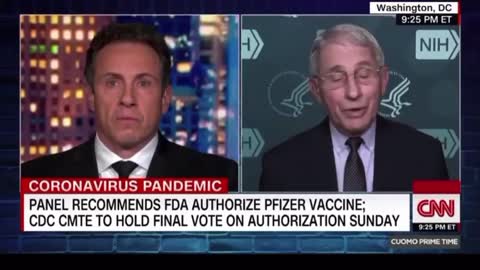 Faucci Admitting Vaccine Won't Prevent COVID