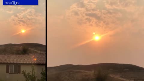 ***Two suns in California! UFO in Mexico city***