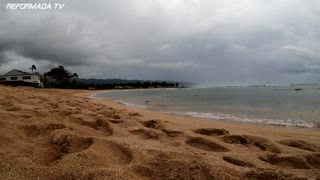Hale'iwa Ali'i Beach, relaxing, calming, beautiful sky, Oahu, Hawaii