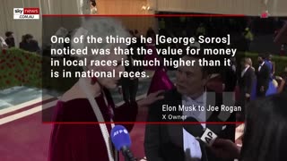 George Soros 'fundamentally hates humanity' Elon Musk