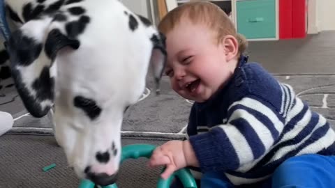 Boy's Laughter Is Extremely Contagious