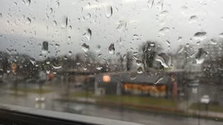 Amazing Window Rain Drip In Winter