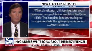 Tucker Carlson reads leaders from NYC nurses