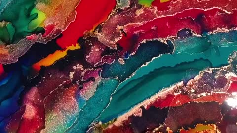 DIY Abstracts Alcohol Ink Charcuterie Tray