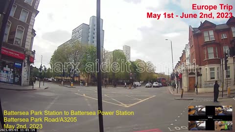 May 2nd, 2023 Battersea Park Train Station to Tealby's Cafe, Nine Elms, London