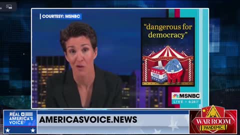 MSNBC’s Rachel Maddow Frightened of the Election Audit Freight Train Coming Down the Tracks