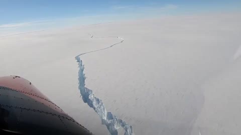 The iceberg at the South Pole broke apart on Friday 26th