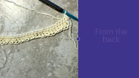 How To Crochet the Back Post Double Crochet (bpdc)