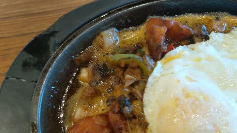 Sizzling Plate of Food