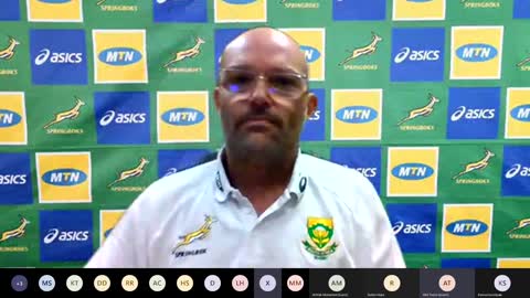 Springboks coach Jacques Nienaber on alignment camps.