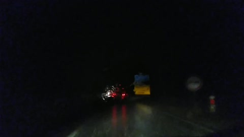 Thunderstorm on the road Bitola-Prilep, Macedonia