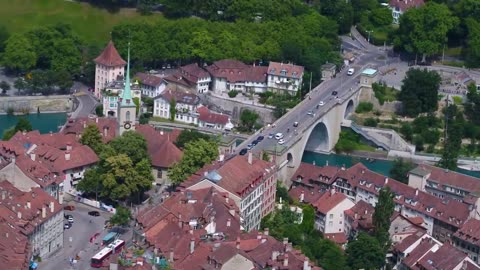 FLYING OVER SWITZERLAND - Relaxing Music With Beautiful Natural Landscape UHD Video