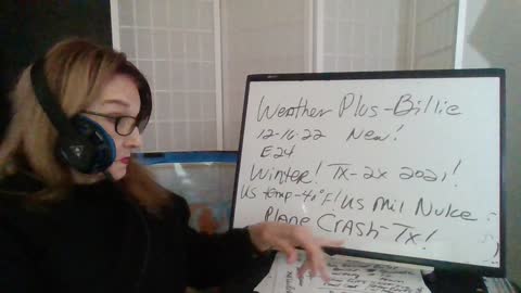 Weather Plus by Billie 121622 E24 Winter! TX- 2X 2021! US -Below O! US Mil Nuke Plane Crash-TX!