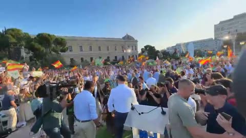 Mitin de cierre de campaña electoral de VOX para el 23J en Plaza Colón de Madrid (1)