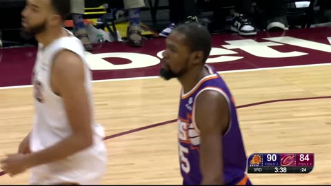 Durant Explodes for 17 in 3Q! Back-to-Back 3s Fuel Suns
