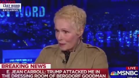 E Jean Carroll comments to the leftist fake MSM