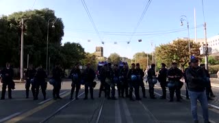 Climate activists protest as G20 leaders meet in Rome