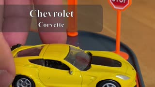 Six Toy Cars Slide Down