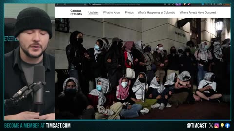 Anti Israel Riot TAKE OVER Columbia Building, SMASH And Barricade Hall Amid MASS Arrests OF Leftists