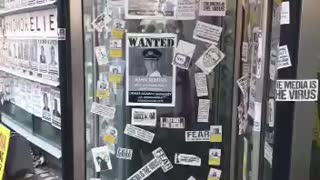 6 BBC offices in the north of London were hit today with wanted stickers check it out.