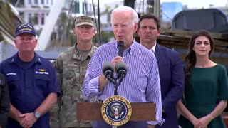 President Biden delivers remarks during visit to Florida after Hurricane Ian