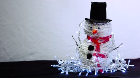 Cute Handmade snowman lightening