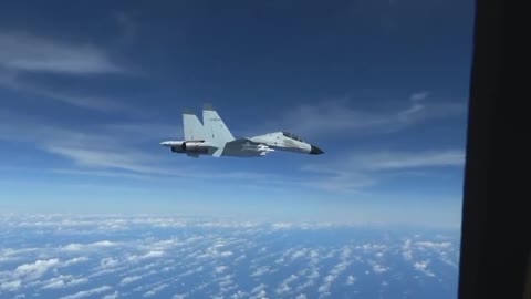 The US military says a Chinese fighter jet flew within 20 feet of an Air Force jet..