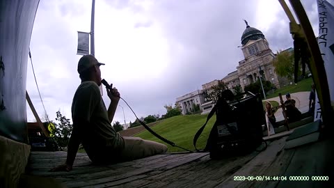 #TheLongWalkUSA: Preaching Outside the Montana State Capitol
