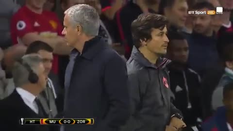 VIDEO: Jose Mourinho Loses It With Coaching Team Before Man Utd's Clash With Zorya