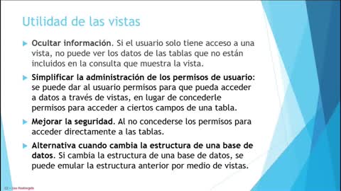 Lenguaje SQL y PostgreSQL parte 13. Creación y eliminación de vistas.