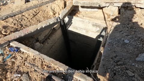 Isreal shares footage of access tunnel near school in Gaza