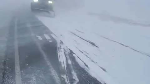 A fierce winter storm has crossed through the North Caucasus, bringing heavy snow and strong winds