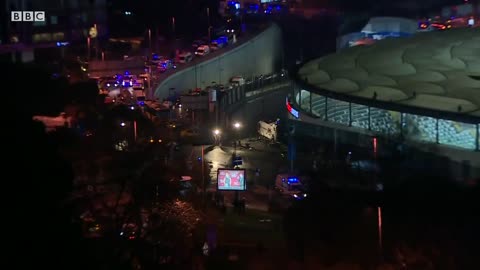 Istanbul Besiktas: Stadium blast captured on TV
