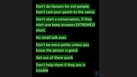 Rules of engagement for dealing with Evil people